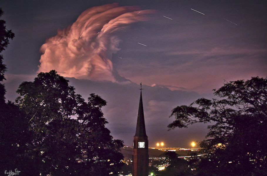 Cumulus clouds breaking over Makhanda's (Grahamstown) townships during the Corona virus lockdown